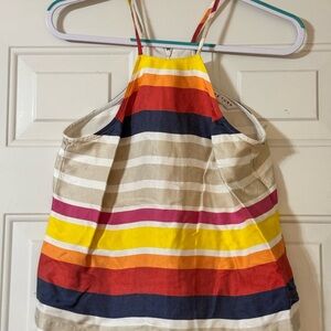 Women Striped Halter Top- Multicolor